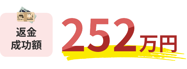 返金成功額 252万円